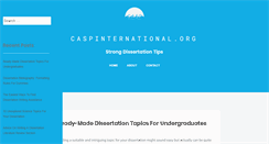 Desktop Screenshot of caspinternational.org
